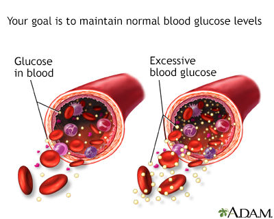 Glucose in blood - Illustration Thumbnail                      