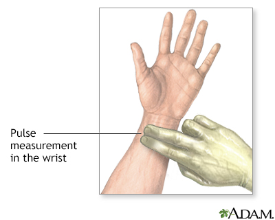 Wrist pulse - Illustration Thumbnail                      