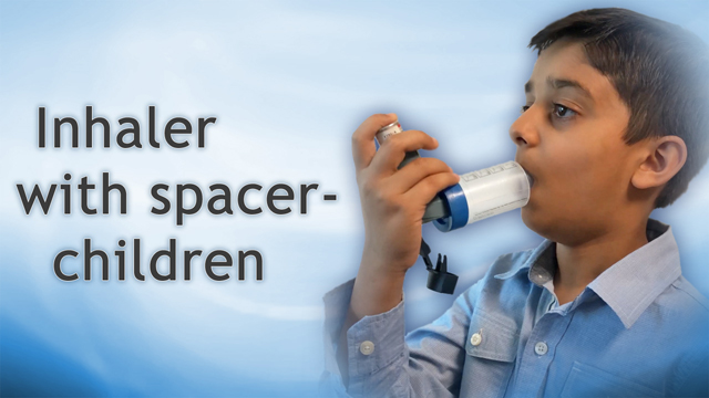 Inhaler with spacer - child