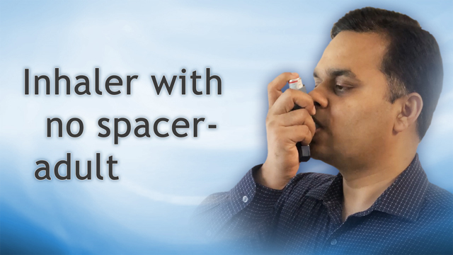 Inhaler with no spacer - adults